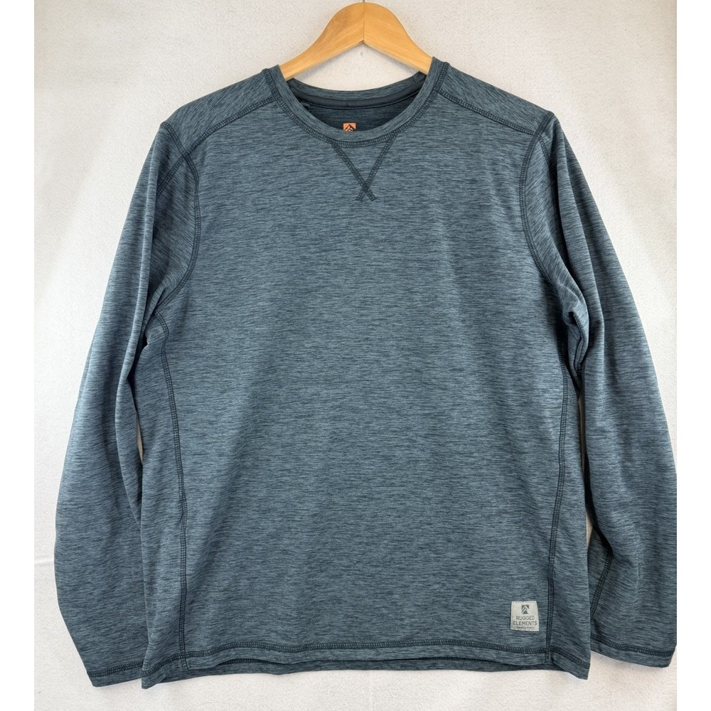 Rugged Elements‎ Durable Utility Shirt Mens M Blue Gray Long Sleeve